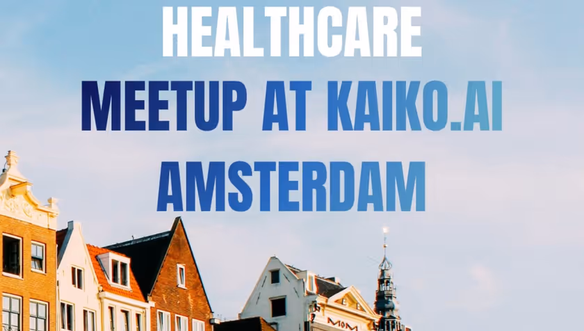 Alumni in Healthcare meetup at kaiko.ai - Amsterdam