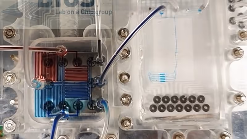 Microfluidic mixer and parallelized cell culture chip linked via a fluidic circuit board
