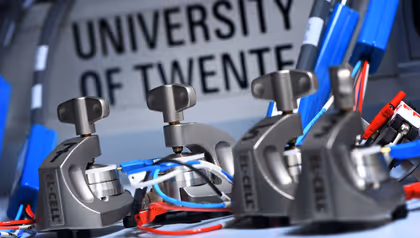 Experimental setup for batteries at the University of Twente