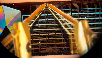 SiN chip for a quantum photonic application under test