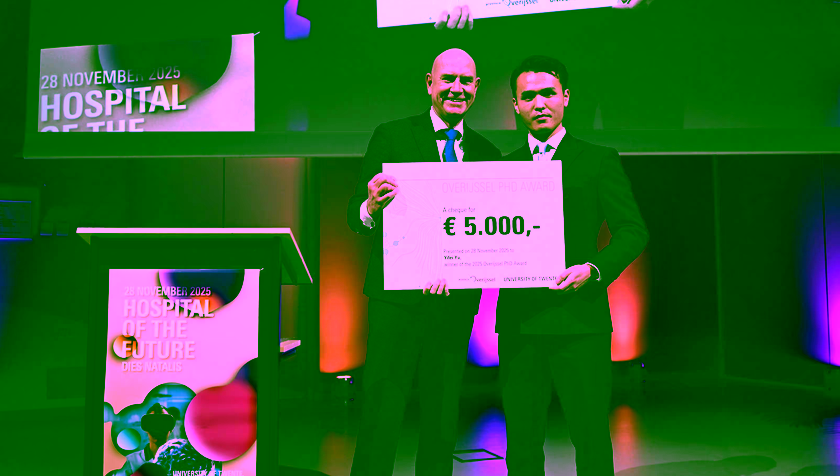Yifei Yu wins Overijssel PhD Award 2025