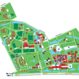 Illustrated map of the campus
