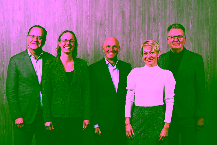 From left to right: R. Zonneveld, N. Boersma, J. Kimpen, S. Butzke, M. Wessling