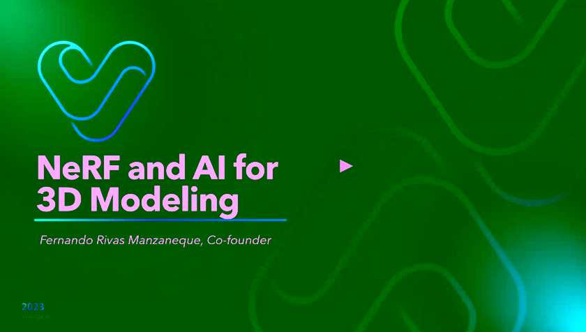 NeRF and AI for 3D Modeling