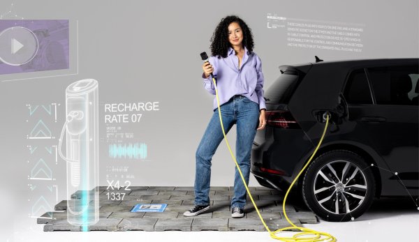Nina and her electric car