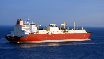 Ship with LNG (Liquid Natural Gas) tanks that are more affected by wave-induced LNG than previously thought