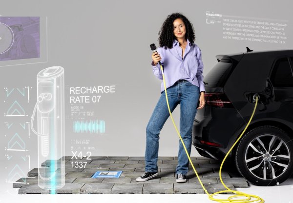 Nina en haar elektrische auto