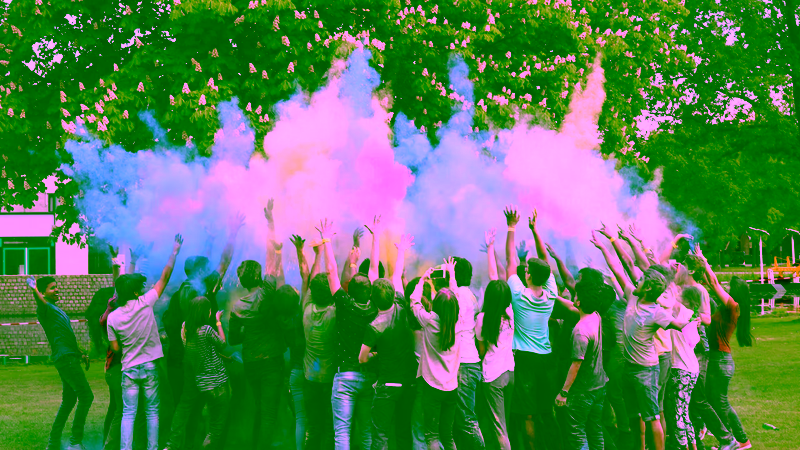 Holifestival on campus
