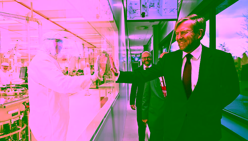 Werkbezoek Koning aan MESA+ Nanolab Universiteit Twente