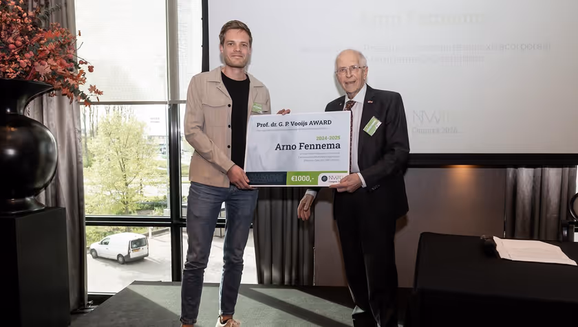 Arno Fennema wins the Prof. Dr G.P. Vooijs Award 2026
