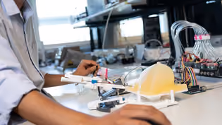Students working on Robotic Systems for Breast Biopsy