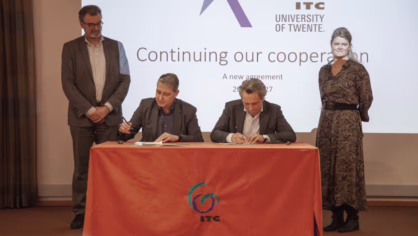 Cooperation agreement between ITC (University of Twente) and Kadaster renewed