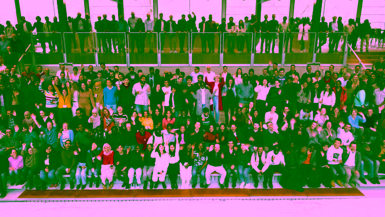 Staff and students at Langezijds