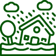 Flood house icon