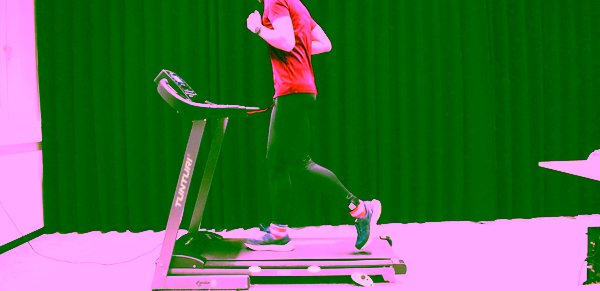 runner on treadmill
