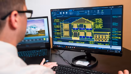 Architect Working on a Computer