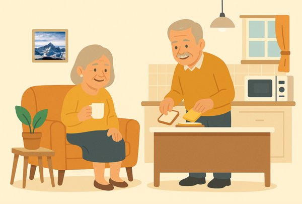 Older adults performing daily activities